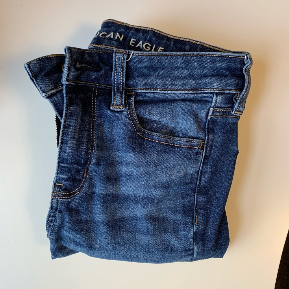 American Eagle Dark Wash Stretch Skinny Jeans